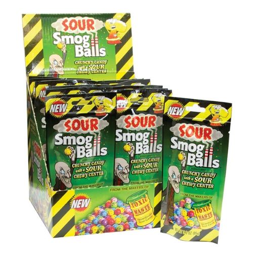 Toxic Waste Sour Smog Balls 85 g (12 Pack)
